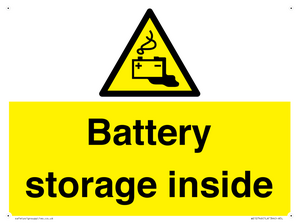 Battery storage inside